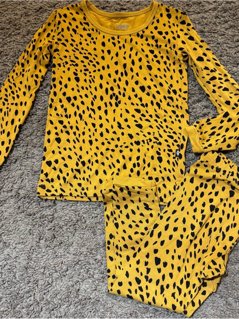 Kyte baby leopard two piece set 3T
